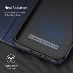 DUX DUCIS Skin X2 Tough Flip Wallet Stand Case for Samsung Galaxy S23+ (Plus) - Blue