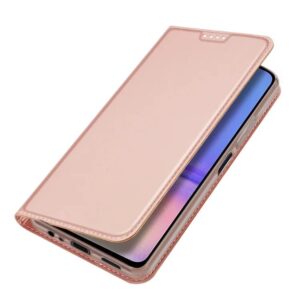 DUX DUCIS Skin Pro Faux Leather Wallet Flip Case for Samsung Galaxy A06 - Rose Gold