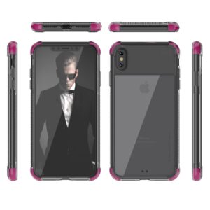 Ghostek COVERT2 Tough Clear Silicone Case Cover for Apple iPhone XS Max - Pink