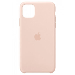 Official Apple Silicone Rear Case Cover for iPhone 11 Pro Max - Pink Sand