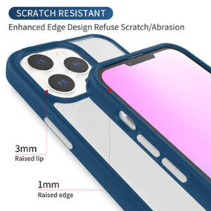 Armoured™ Shield Tough Case for Apple iPhone 14 & 13 - Blue (Grey Buttons)