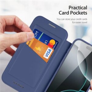 DUX DUCIS Skin X Pro MagSafe Standing Flip Wallet Case for Apple iPhone 16 Pro - Blue