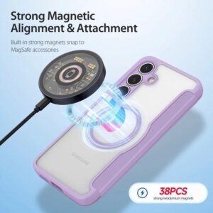 DUX DUCIS Skin X Pro Magnetic Flip Wallet Case for Samsung Galaxy S25 - Purple