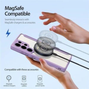 DUX DUCIS Skin X Pro Magnetic Flip Wallet Case for Samsung Galaxy S25 Ultra - Purple