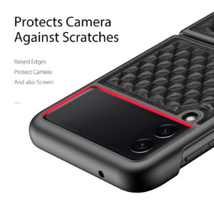 DUX DUCIS Venice Leather Case Cover for Samsung Galaxy Z Flip3 5G - Black