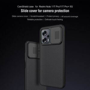 Nillkin CamShield Lens Protector Case for Redmi Note 11T Pro / 11T Pro+ 5G - Black