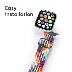 DUX DUCIS Nylon Strap for Apple Watch 1 2 3 4 5 6 7 SE (42MM/44MM/45MM) - Rainbow
