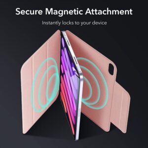 ESR Rebound Magnetic Folio Case for Apple iPad Mini (6th Gen. 2021) - Rose Gold