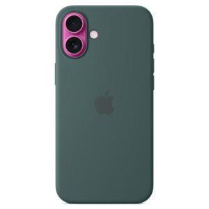 Official Apple Silicone Magsafe Rear Case Cover for iPhone 16 Plus - Lake Green