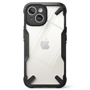 Ringke Fusion X Tough Rear Case Cover for Apple iPhone 15 - Black / Clear