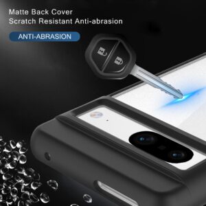 Armoured™ Shield Tough Matte Frosted Rear Case Cover for Google Pixel 7 - Black