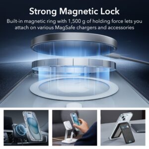 ESR Magsafe Case w/ Screen & Lens Protection for Apple iPhone 15 - Clear