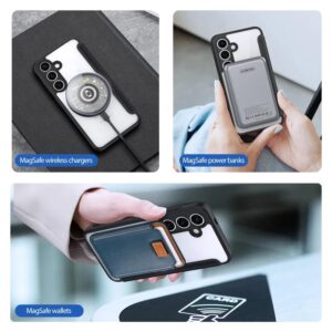 DUX DUCIS Skin X Pro Magnetic Flip Wallet Case for Samsung Galaxy S25 - Black