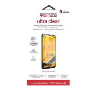 2 X ZAGG Invisible Shield Ultra Clear Screen Protector for Samsung Galaxy A30 / A50