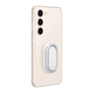 Official Samsung Rear Gadget Case w/ Grip & Kickstand for Samsung Galaxy S23 - Clear