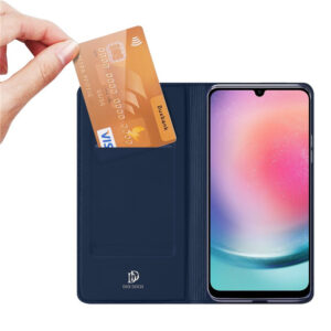 DUX DUCIS Skin Pro Faux Leather Wallet Flip Case for Samsung Galaxy A25 5G - Blue