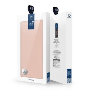 DUX DUCIS Skin Pro Faux Leather Wallet Flip Case for Apple iPhone 16e - Rose Gold