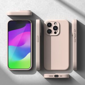Ringke Slim Silicone Magsafe Matte Rear Case for Apple iPhone 15 Pro - Pink Sand