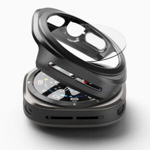 Ringke Slim Case & Tempered Glass Protector Bundle for Galaxy Watch Ultra 47mm - Black