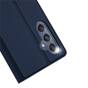 DUX DUCIS Skin Pro Faux Leather Wallet Flip Case for Samsung Galaxy M34 5G - Blue
