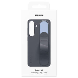 Official Genuine Samsung Standing Grip Case Cover for Samsung Galaxy S25 - Black