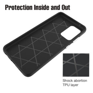 Matte Tough Rear Case for Samsung Galaxy A51 - Black