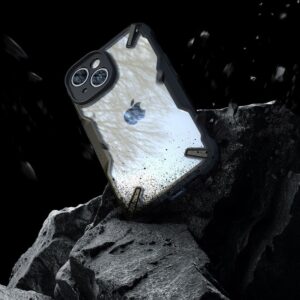Ringke Fusion X Tough Rear Case Cover for Apple iPhone 15 - Black / Clear