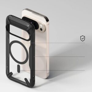 Ringke Fusion X Tough Rear Magnetic Case Cover for Google Pixel 10 / 10 Pro - Black/Clear
