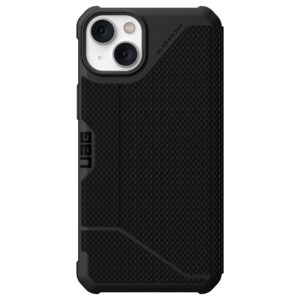 Urban Armor Gear (UAG) Metropolis Tough Folio Case for Apple iPhone 14 Plus - KEVLAR Black