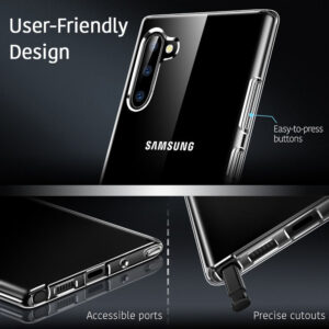 ESR Essential Zero Slim Soft TPU Rear Case Cover for Samsung Galaxy Note 10, Clear