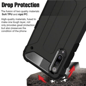 Tactical Tough Rear Case for Samsung Galaxy A21 - Black