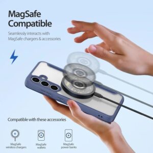 DUX DUCIS Skin X Pro Magnetic Flip Wallet Case for Samsung Galaxy S25 - Blue