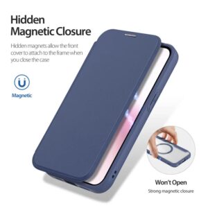DUX DUCIS Skin X Pro Magnetic Flip Wallet Case for Apple iPhone 16e - Blue