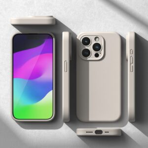 Ringke Slim Silicone Magsafe Matte Rear Case for Apple iPhone 15 Pro - Stone