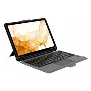 Nillkin Bumper Combo Tough Keyboard Case for Samsung Galaxy Tab S9 FE+ (Backlit Version) - Black
