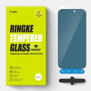 Ringke ID Privacy Glass Tempered Screen Protector for Apple iPhone 15