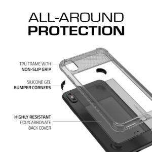 Ghostek COVERT2 Tough Clear Silicone Case Cover for Apple iPhone XS Max - Black