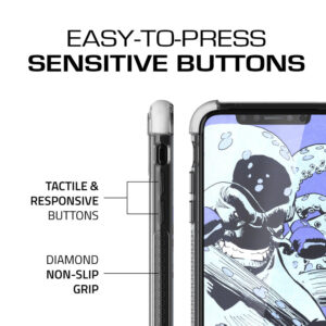 Ghostek COVERT2 Tough Clear Silicone Case Cover for Apple iPhone X / XS - White