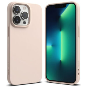 Ringke Air S Slim Silicone Matte Case Cover for Apple iPhone 13 Pro Max, Pink Sand