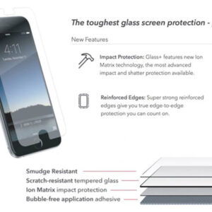 ZAGG InvisibleShield Glass+ Screen Protector for Samsung Galaxy A5 2017, Clear