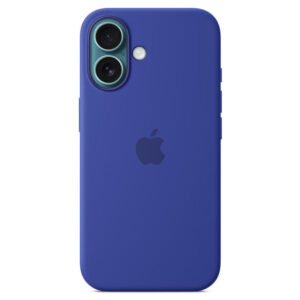 Official Apple Silicone Magsafe Rear Case Cover for iPhone 16 - Ultramarine