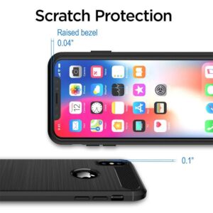 Flexi Carbon Rear Case Cover for Apple iPhone 8 Plus
