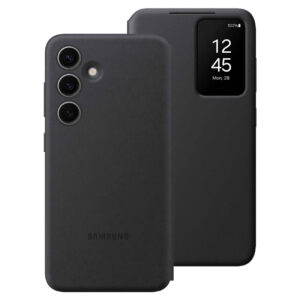 Official Genuine Samsung Smart View Wallet Case Cover for Samsung Galaxy S24 - Black