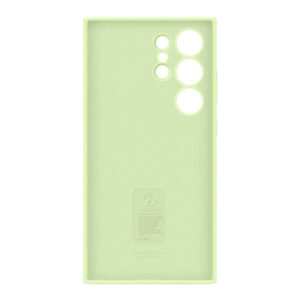 Official Genuine Samsung Silicone Rear Case Cover for Samsung Galaxy S24 Ultra - Light Green