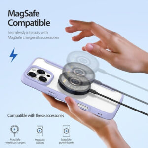 DUX DUCIS Skin X Pro MagSafe Flip Wallet Case for Apple iPhone 16 Pro - Purple