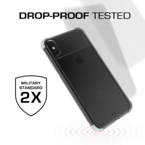 Ghostek COVERT2 Tough Clear Silicone Case Cover for Apple iPhone XS Max - White