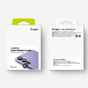 Ringke Camera Lens Frame Glass Protector for Samsung Galaxy S24 - Black