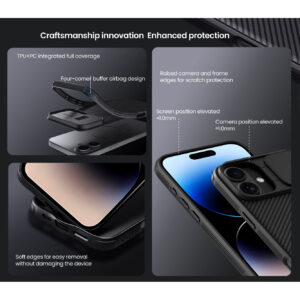 Nillkin CamShield Pro Lens Protector Case for Apple iPhone 16 Plus - Blue