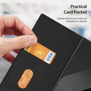 DUX DUCIS Venice Leather Patterned Case Cover for Samsung Galaxy Z Fold SE / W25 - Black