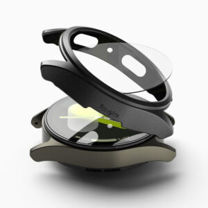 Ringke Slim Case & Tempered Glass Protector Bundle for Galaxy Watch 7 44mm - Black